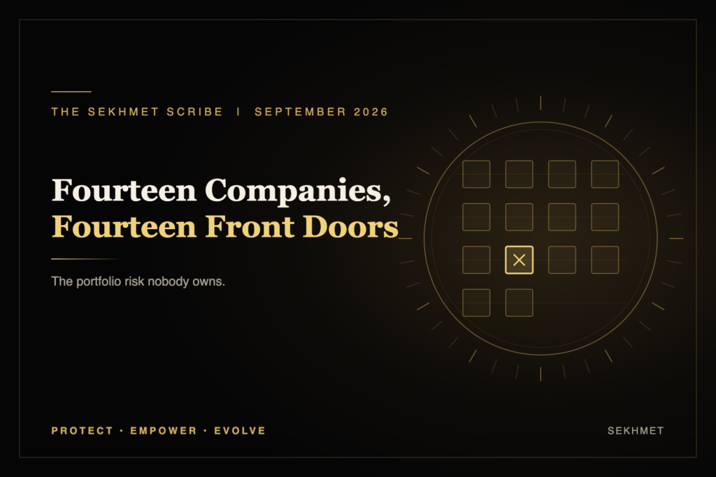 The Sekhmet Scribe, September 2026: Fourteen Companies, Fourteen Front Doors